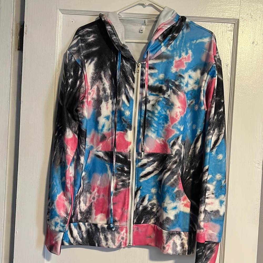 Medium Tie-Dye Zip up Hoodie